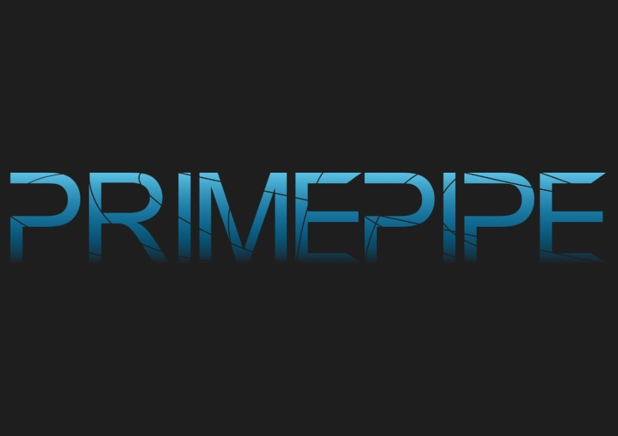 PrimePipe logója a háttérben
